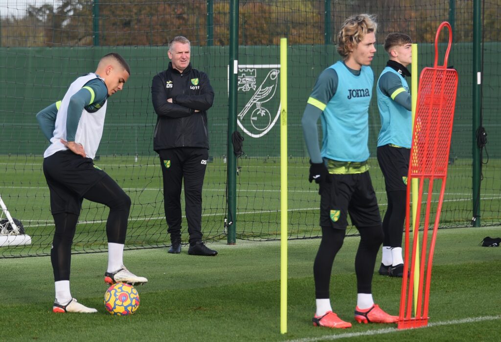 Dean Smith, Norwich training