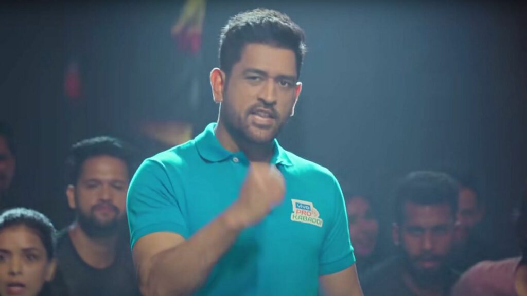 MS Dhoni Kabbadi Ad