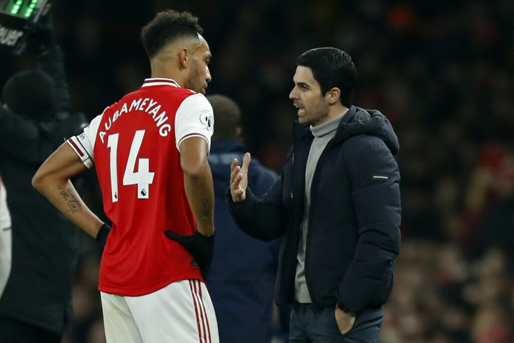 Pierre-Emerick Aubameyang, Mikel Arteta