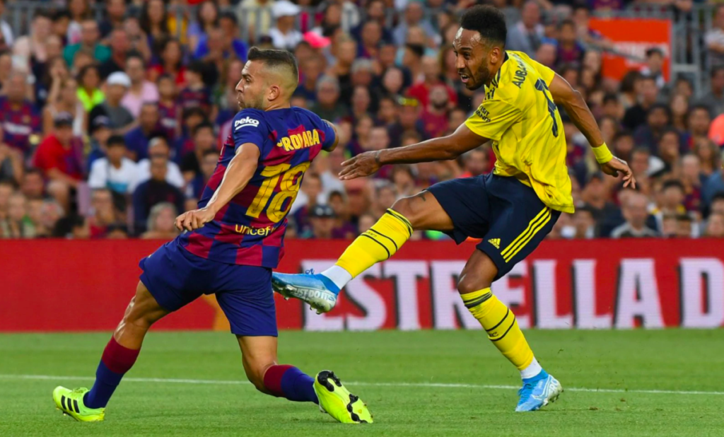 Pierre-Emerick Aubameyang vs Barcelona