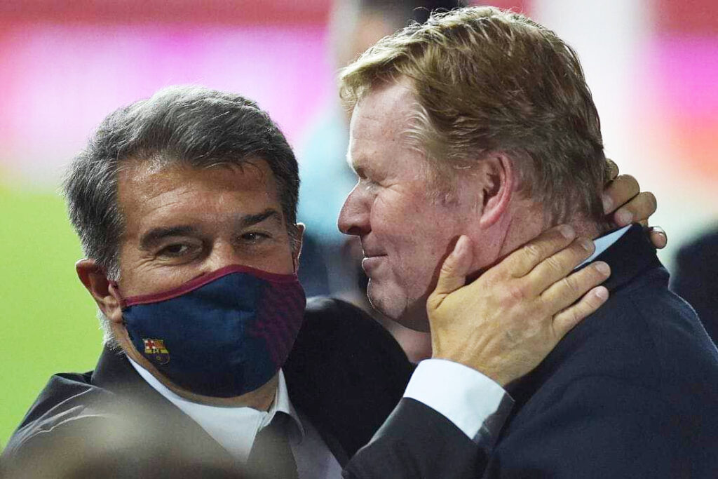 Joan Laporta, Ronald Koeman