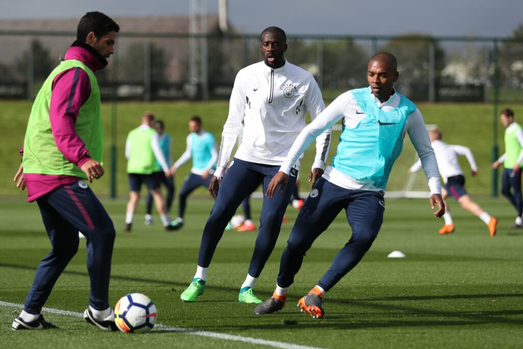 Mikel Arteta, Yaya Toure, Fernandinho