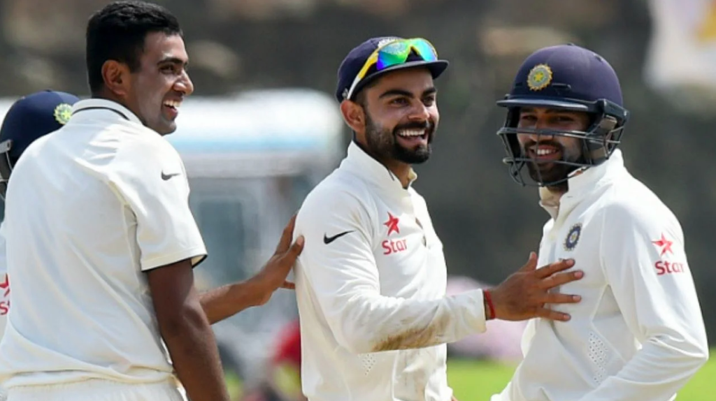 R Ashwin, Virat Kohli, Rohit Sharma