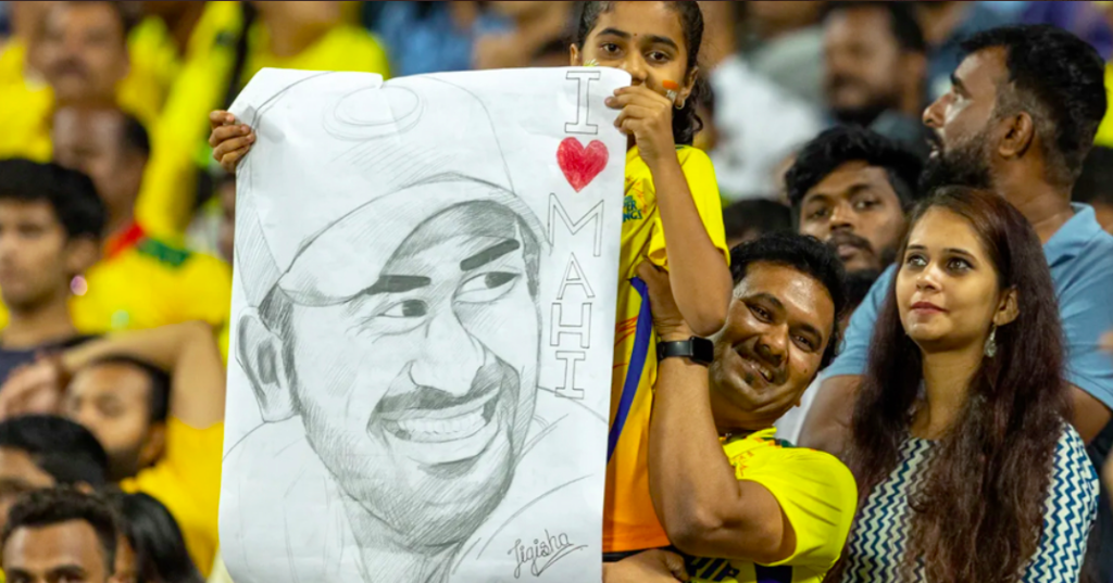 Chennai Super Kings fans vs Sunrisers Hyderabad