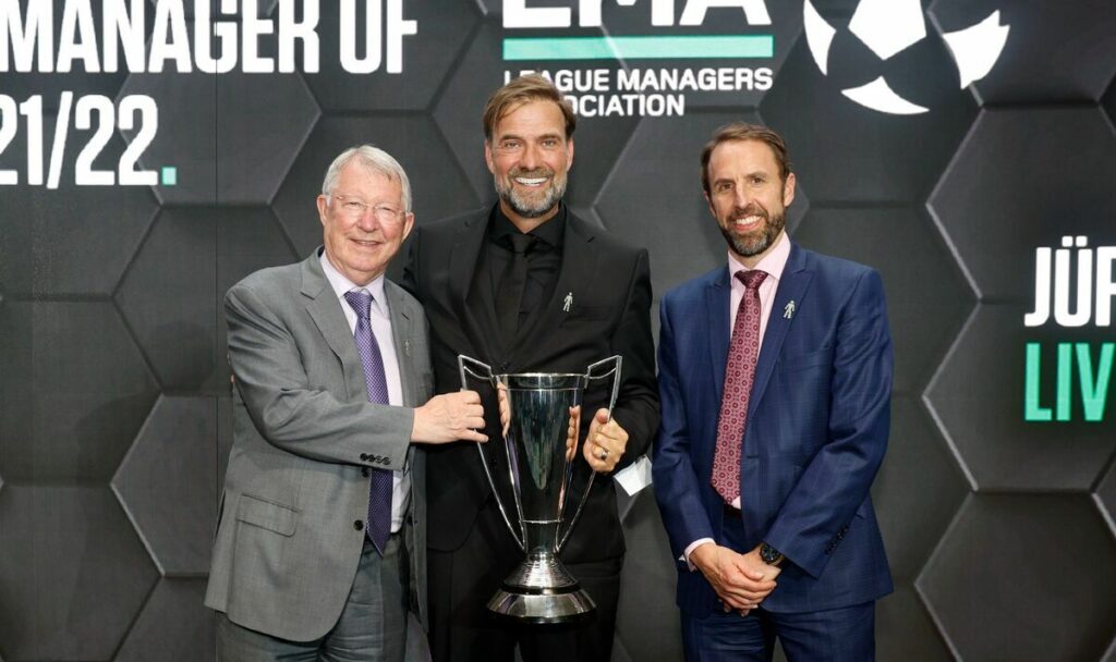 Sir Alex Ferguson, Jurgen Klopp, Gareth Southgate