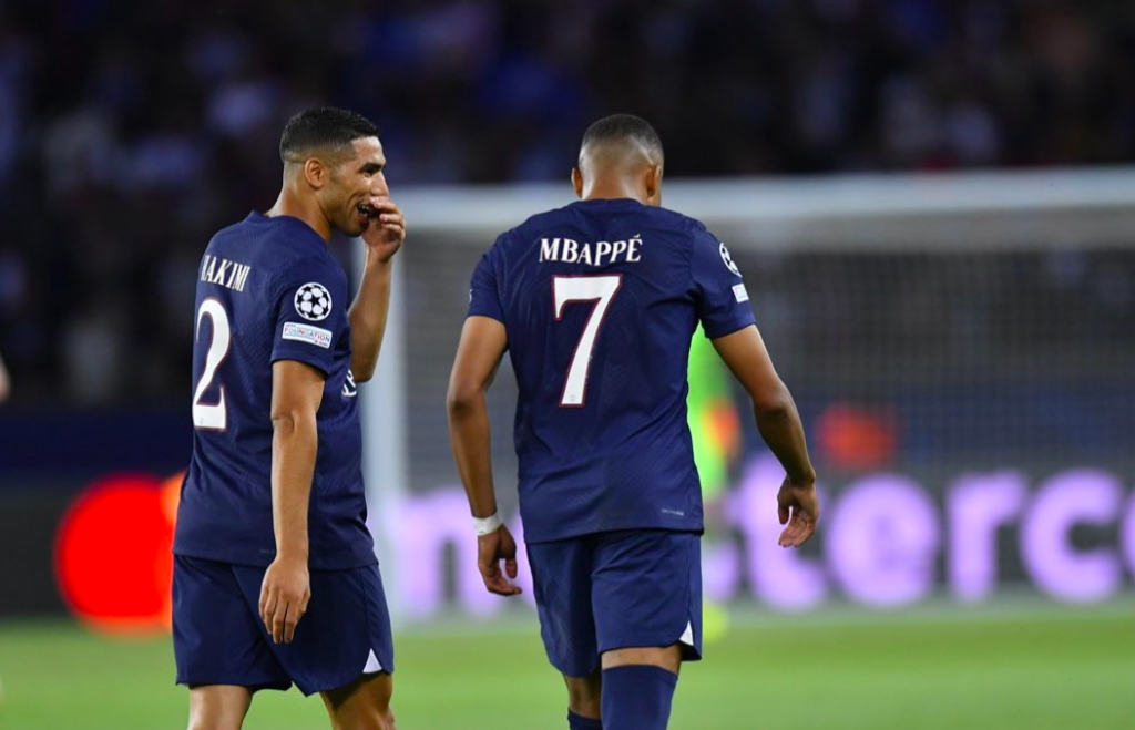 Achraf Hakimi, Kylian Mbappe