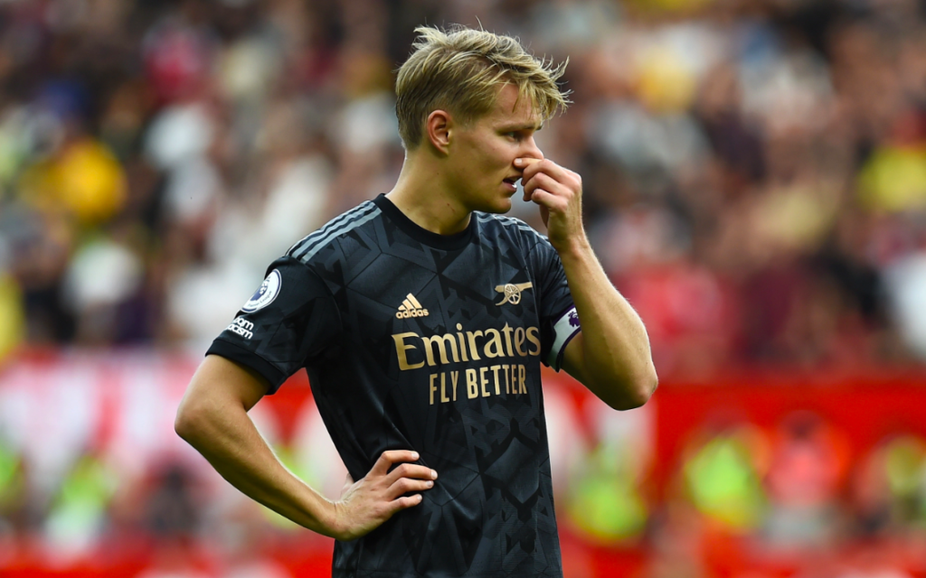 Martin Odegaard vs Manchester United