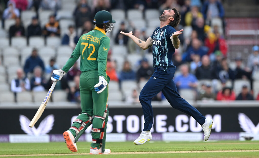 Reece Topley vs South Africa